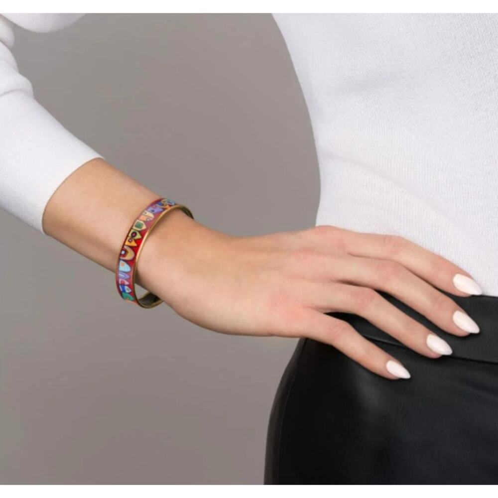 NEW Frey Wille 24 Kt Bordered Bangle Miss -Hommage à Hundertwasser Street Rivers - Picture 9 of 9